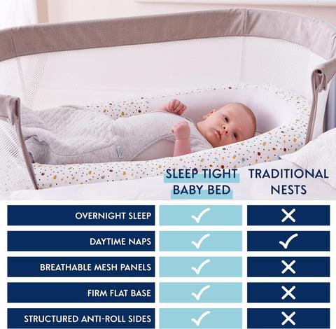 Purflo Sleeptight Baby Bed Soft - White