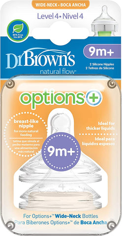 Dr Browns Options+ Level 4 (9+ mths) Teat (twin pack) - Sleek Choice