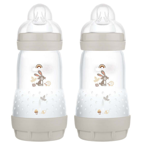 Mam Bottle Easy Start Colours Of Nature 260Ml 2 Pack Taupe