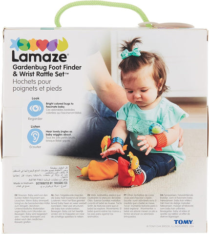 LAMAZE Gardenbug Wrist Baby Rattle Toy Baby Gift Set - Sleek Choice