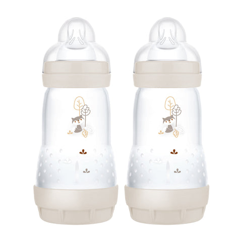 Mam Bottle Easy Start Colours Of Nature 260Ml 2 Pack Taupe