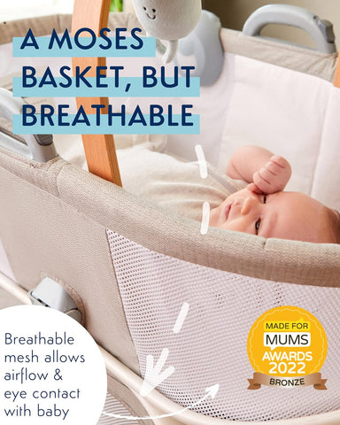 Purflo Purair Breathable Crib Pebble