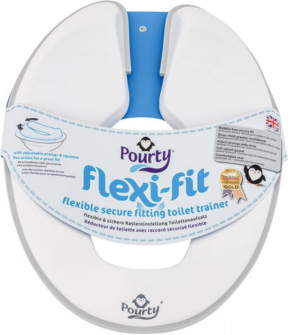 Pourty Flexi-Fit Toilet Trainer Blue - Sleek Choice