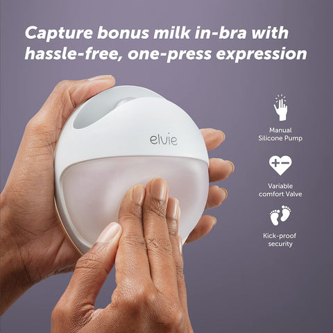 Elvie Manual Wearable Breast Pump - Elvie Curve - Sleek Choice