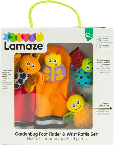 LAMAZE Gardenbug Wrist Baby Rattle Toy Baby Gift Set - Sleek Choice