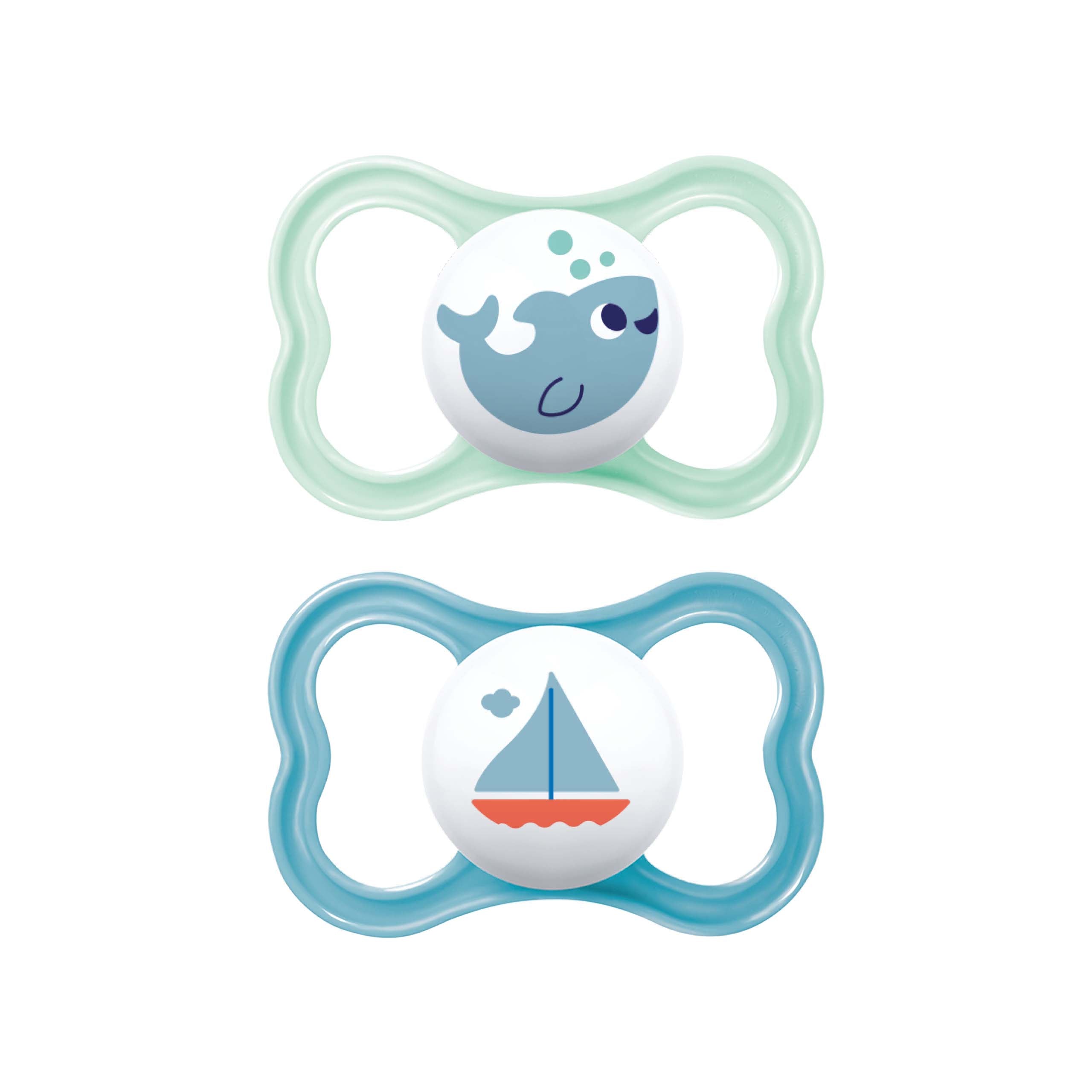 MAM Air Soother 16+ Months Blue X2 - Sleek Choice