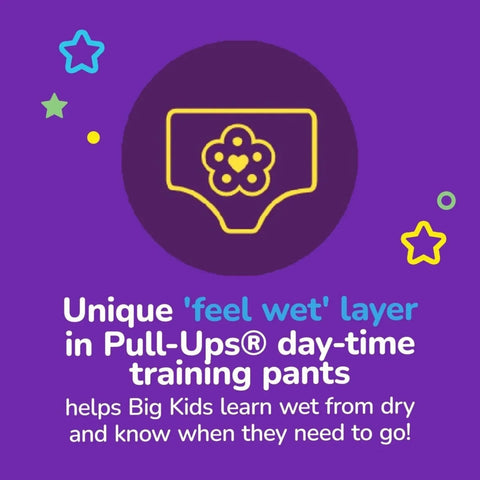 Huggies Pull-Ups Unisex Day Time Nappy Pants Size 6 - 20 Nappies