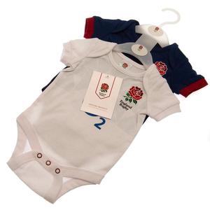 England RFU 2 Pack Bodysuit 6/9 mths PC