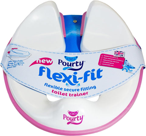 Pourty Flexi-Fit Toilet Trainer Pink - Sleek Choice