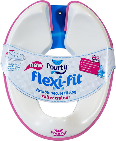 Pourty Flexi-Fit Toilet Trainer Pink - Sleek Choice