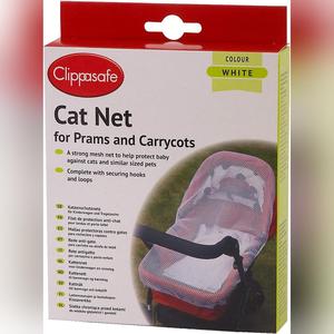 Clippasafe Pram & Carrycot Cat Net White