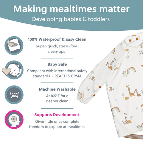 Bibado Coverall Weaning Bib Serengeti Spaghetti
