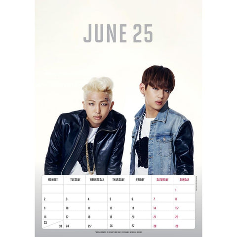 BTS A3 Calendar 2025 - Sleek Choice UK