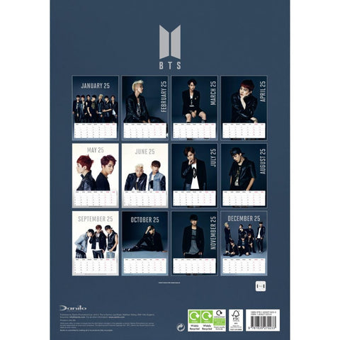 BTS A3 Calendar 2025 - Sleek Choice UK