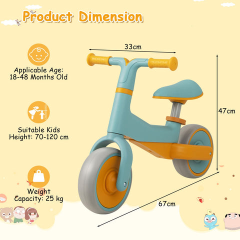 Baby Balance Bikes with Adjustable Seat Height - Sleek Choice UK