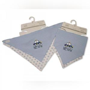 Bandana Cotton Bibs 2 Pack Boy - Sleek Choice UK