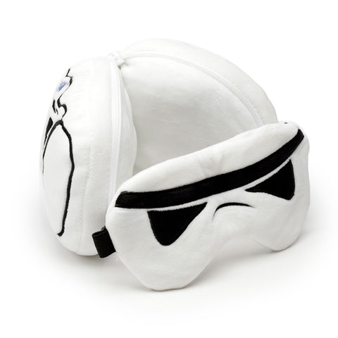 Stormtrooper Plush Round Travel Pillow & Eye Mask Set - Sleek Choice UK