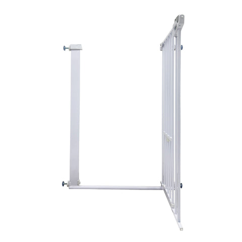Callowesse Akita Extra Tall Baby & Pet Pressure Fit Door & Stair Safety Gate with Pet Opening | 75-82cm x H99cm - White