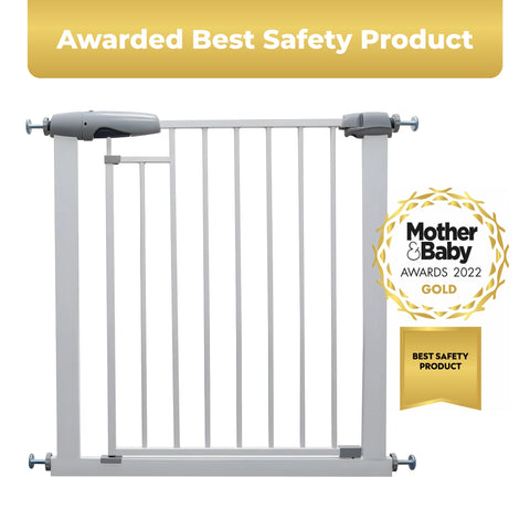 Callowesse Freedom Magnetic Auto-Close Baby Stair Gate - White