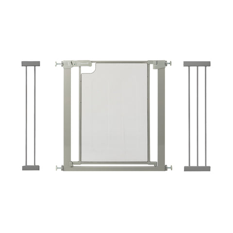 Callowesse Metal Mesh Baby Stair Gate - Ash Grey