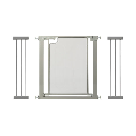 Callowesse Metal Mesh Baby Stair Gate - Ash Grey