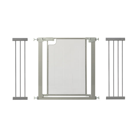 Callowesse Metal Mesh Baby Stair Gate - Ash Grey