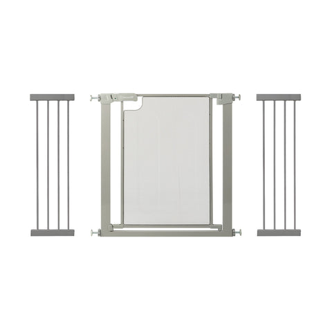 Callowesse Metal Mesh Baby Stair Gate - Ash Grey