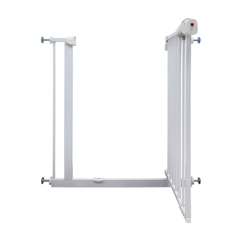Callowesse Shiba Easy Close Baby & Toddler Pressure Fit Door & Stair Safety Gate | 75-85cm x H78cm - White