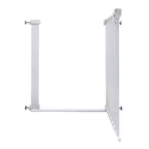 Callowesse Kishu Baby & Toddler Pressure Fit Door & Stair Safety Gate | 75-82cm x H77cm - White