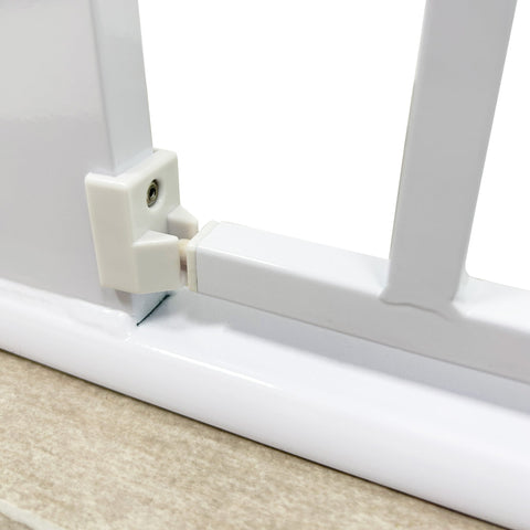 Callowesse Kishu Baby & Toddler Pressure Fit Door & Stair Safety Gate | 75-82cm x H77cm - White