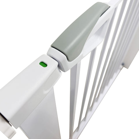 Callowesse Kishu Baby & Toddler Pressure Fit Door & Stair Safety Gate | 75-82cm x H77cm - White