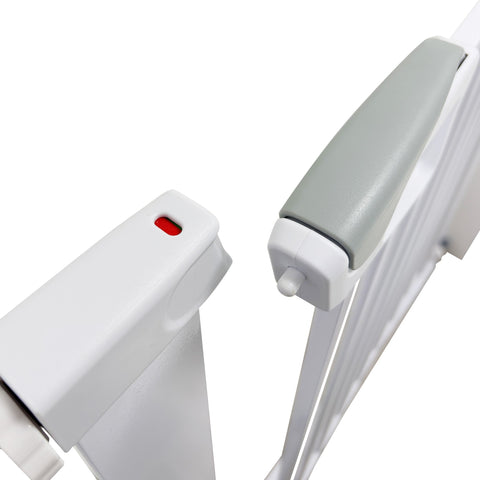 Callowesse Kishu Baby & Toddler Pressure Fit Door & Stair Safety Gate | 75-82cm x H77cm - White