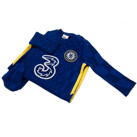 Chelsea FC Long Sleeved Baby Sleepsuit - Sleek Choice UK