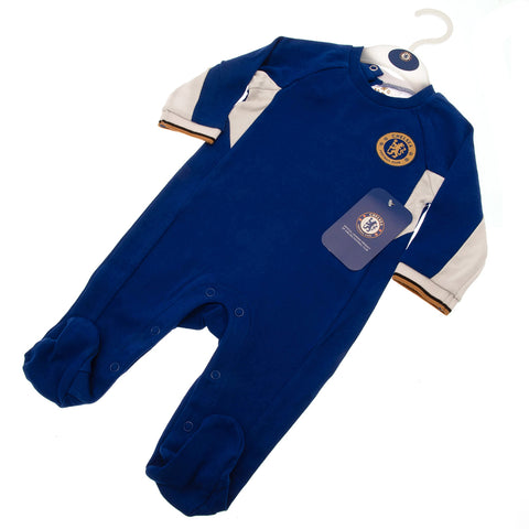 Chelsea FC Long Sleeved Sleepsuit GC 0-12 Months - Sleek Choice UK