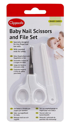 Clippasafe Baby Scissors & File Set - Sleek Choice Uk