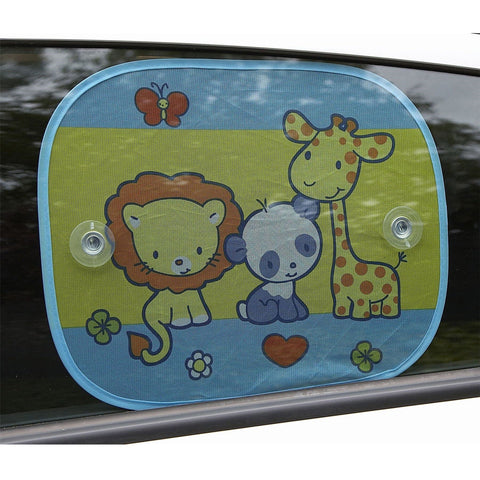 Clippasafe Fun Sun Screens 2 Pack Safari Print - Parts City Australia