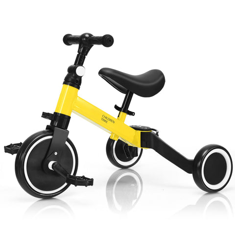 Convertible Balance Bike Kids Trike with Detachable Pedal - Sleek Choice UK