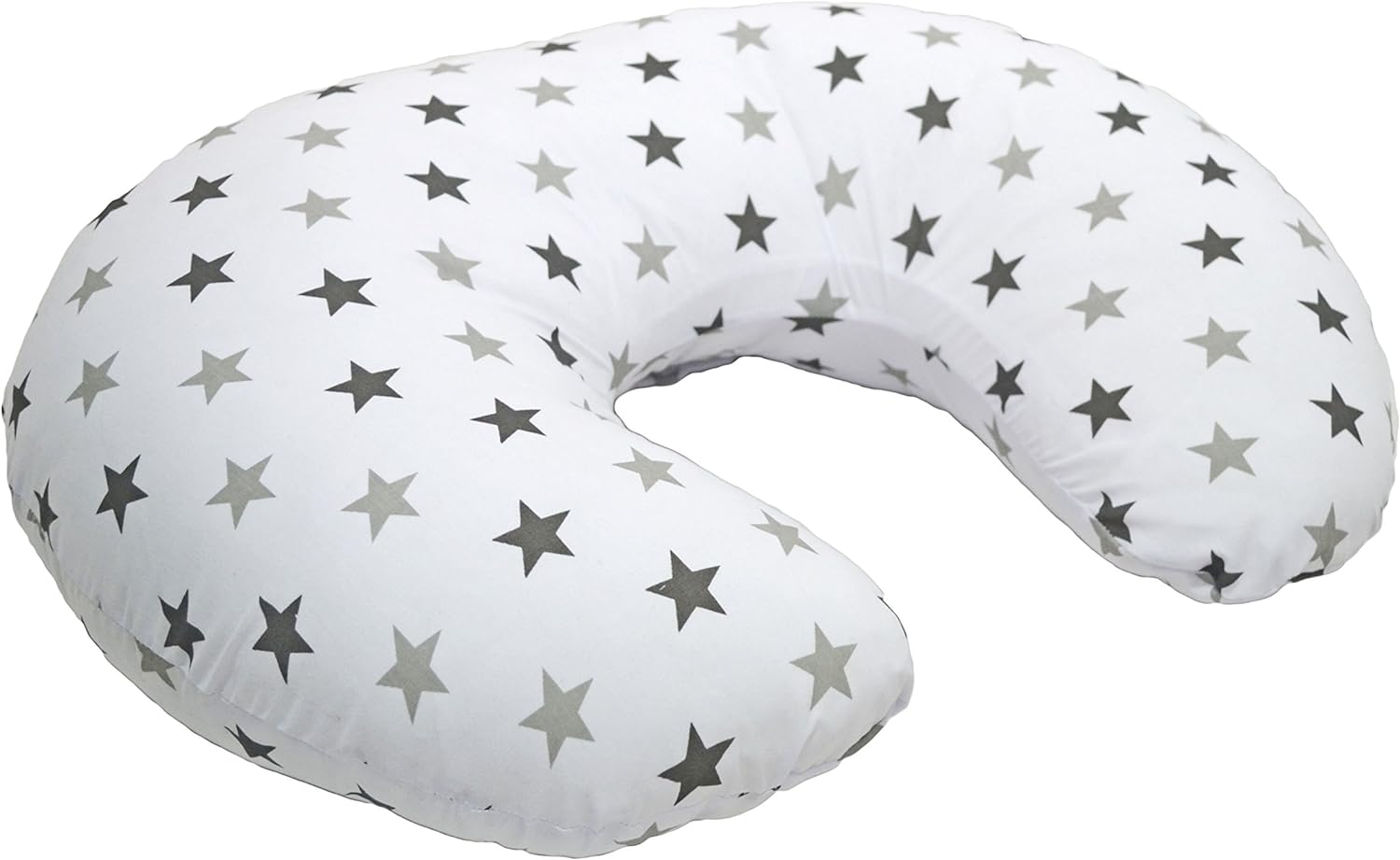 Cuddles Collection 4 in 1 Nursing Pillow Silver Stars - Sleek Choice UK