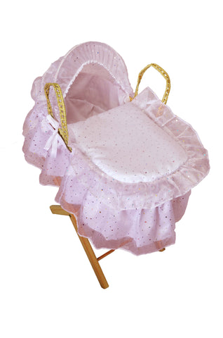 Cuddles Collection Dolls Moses Basket - Sleek Choice UK