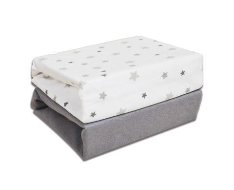 Cuddles Collection Fitted Moses Basket Sheets - Sleek Choice UK