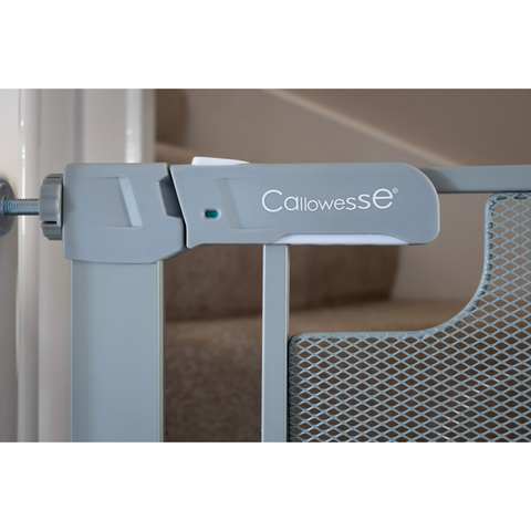 Callowesse Metal Mesh Baby Stair Gate - Ash Grey