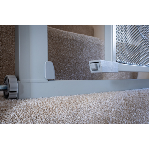 Callowesse Metal Mesh Baby Stair Gate - Ash Grey