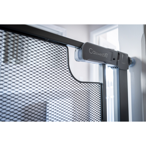 Callowesse Metal Mesh Baby Stair Gate - Ash Grey