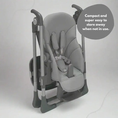 Flare Foldable High Chair - Grey