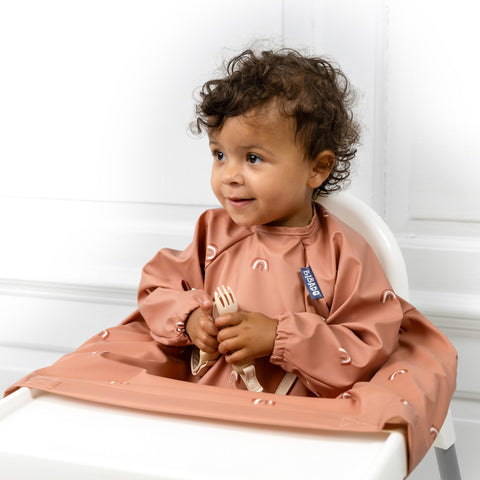 Bibado Coverall Weaning Bib Chasing Rainbows