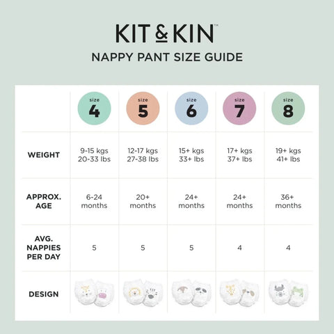 Kit & Kin Pull-Ups Size 7 - 16 nappies