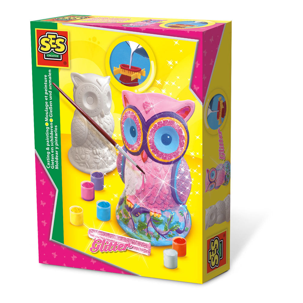 Kids Owl Casting and Painting Set - Sleek Choice UK