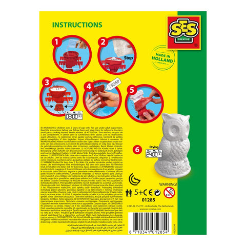 Kids Owl Casting and Painting Set - Sleek Choice UK