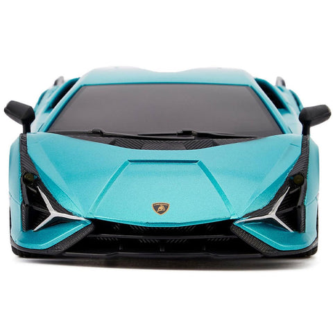 Lamborghini Sian Radio Controlled Car 1:24 Scale Blue - Sleek Choice UK