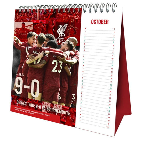 Liverpool FC Desktop Calendar 2025 - Sleek Choice UK